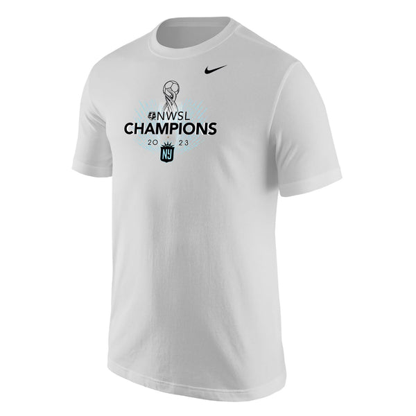 Unisex Nike NWSL 2023 Champions White Tee - Front View