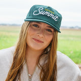 Unisex Denver Summit Green Cord Script Hat