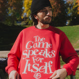 Unisex NWSL Game Speaks Red Crewneck