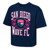Youth San Diego Wave FC Stack Short Sleeve Boxy Tee