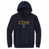 Youth Utah Royals Arched Wordmark Navy Hoodie