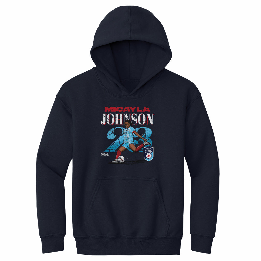 Youth Chicago Stars Micayla Johnson Cracked Number Hoodie