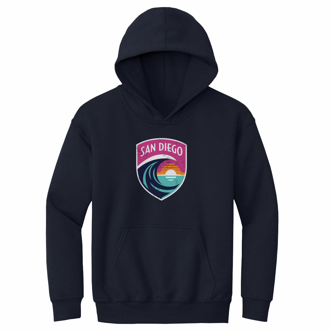 Youth San Diego Wave Vintage Primary Logo Hoodie