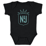 Infant NJ/NY Gotham FC Black Vintage Primary Logo Onesie