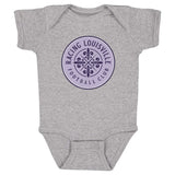 Infant Racing Louisville Black Vintage Primary Logo Onesie