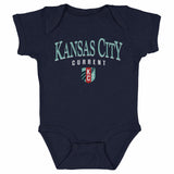 Infant KC Current Arched Wordmark Onesie