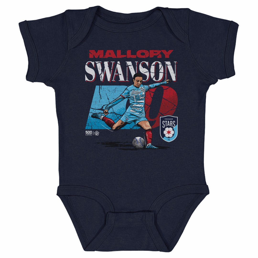 Infant Chicago Stars Mallory Swanson Cracked Number Onesie