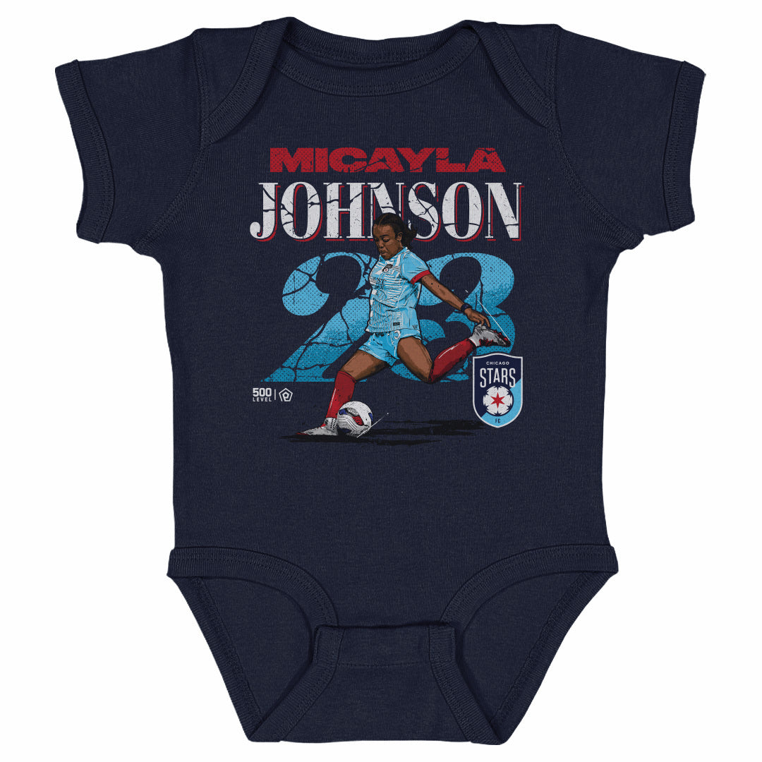 Infant Chicago Stars Micayla Johnson Cracked Number Onesie