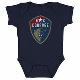 Infant NC Courage Vintage Primary Logo Onesie