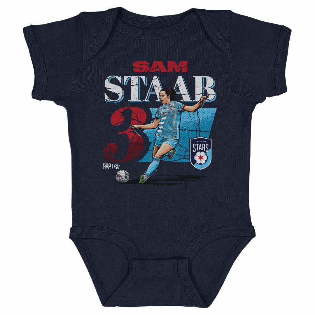 Infant Chicago Stars Sam Staab Cracked Number Onesie