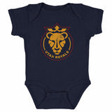 Infant Utah Royals Vintage Primary Logo Navy Onesie
