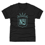 Youth NJ/NY Gotham FC Black Vintage Primary Logo Tee