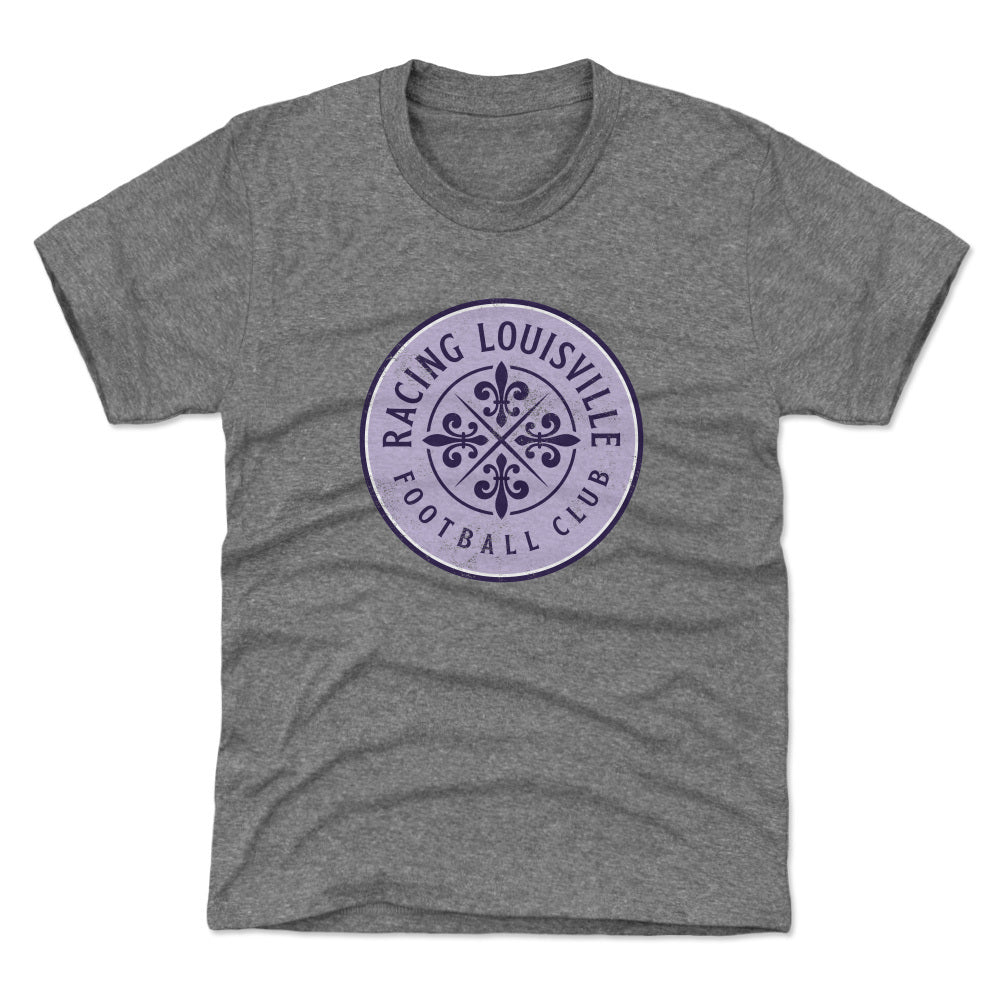 Youth Racing Louisville Black Vintage Primary Logo Tee