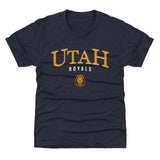 Youth Utah Royals Arched Wordmark Navy Tee