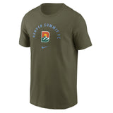 Unisex Denver Summit Nike Olive Green Tee