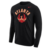 Unisex Atlanta City FC Black Core Cotton Long Sleeve Tee