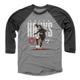 Unisex Portland Thorns Gray Caiya Hanks Bitmap Raglan