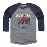 Unisex North Carolina Courage Ashley Sanchez Cracked Number Raglan