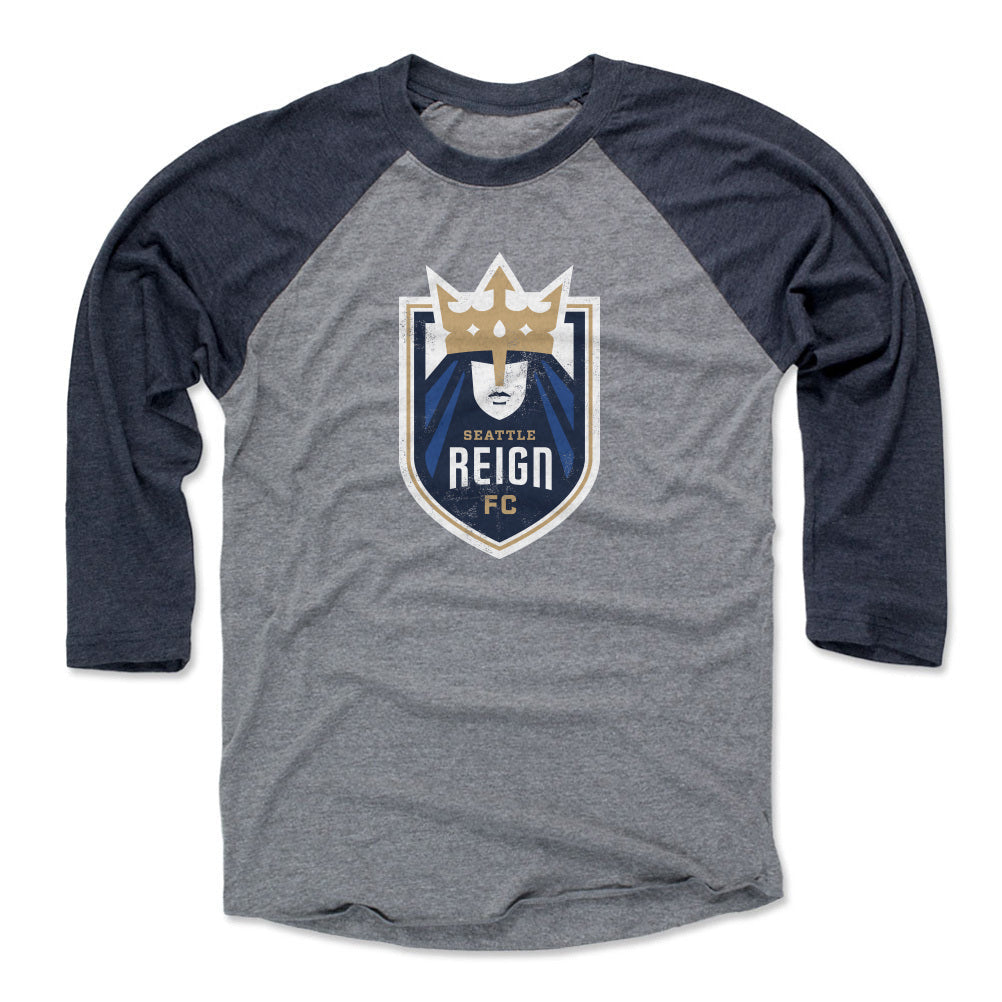 Unisex Seattle Reign FC Gray Vintage Primary Logo Raglan