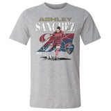 Unisex North Carolina Courage Ashley Sanchez Cracked Number Cotton Tee