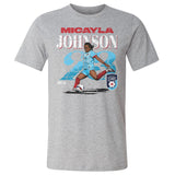 Unisex Chicago Stars Micayla Johnson Cracked Number Cotton Tee