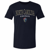 Unisex NC Courage Navy Arched Wordmark Tee