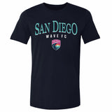Unisex San Diego Wave Navy Arched Wordmark Tee