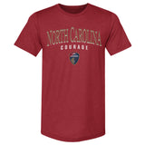 Unisex NC Courage Navy Arched Wordmark Slim-Fit Tee