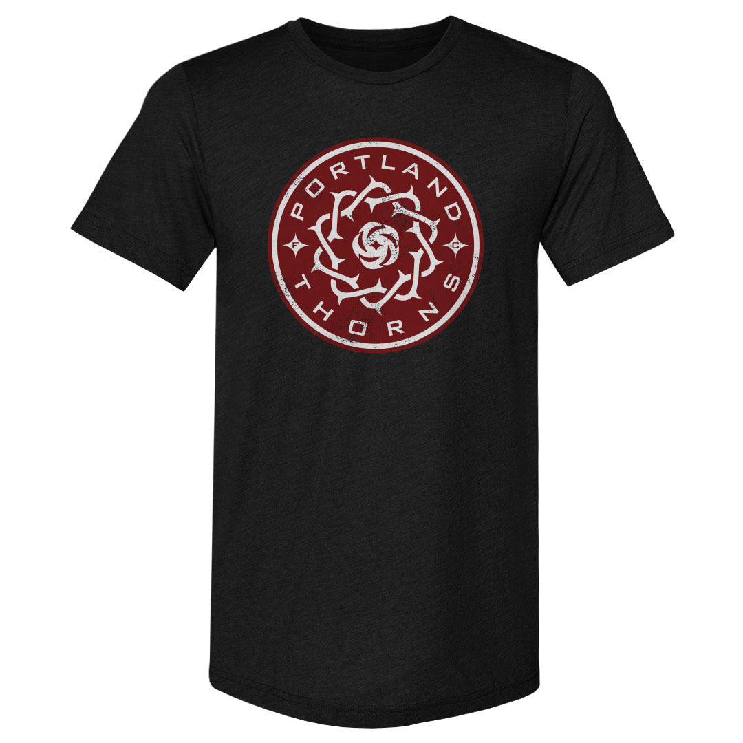 Unisex Portland Thorns Vintage Primary Logo Slim-Fit Tee