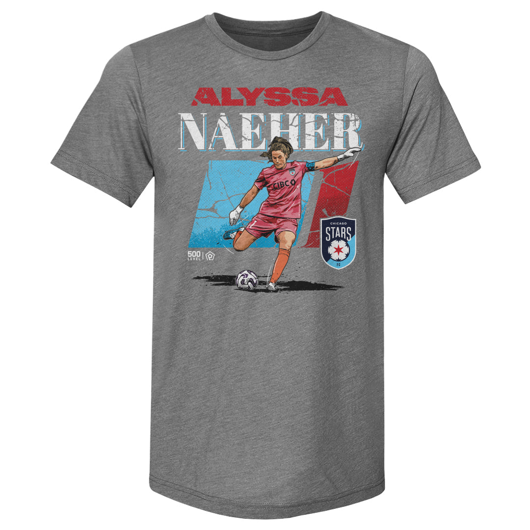 Unisex Chicago Stars Alyssa Naeher Cracked Number Premium Tee