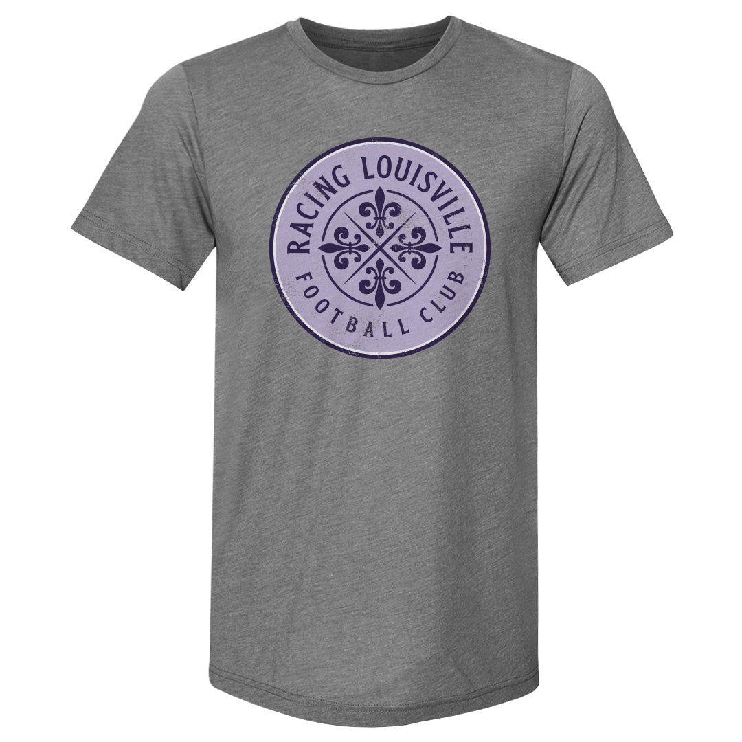 Unisex Racing Louisville Black Vintage Primary Logo Slim-Fit Tee