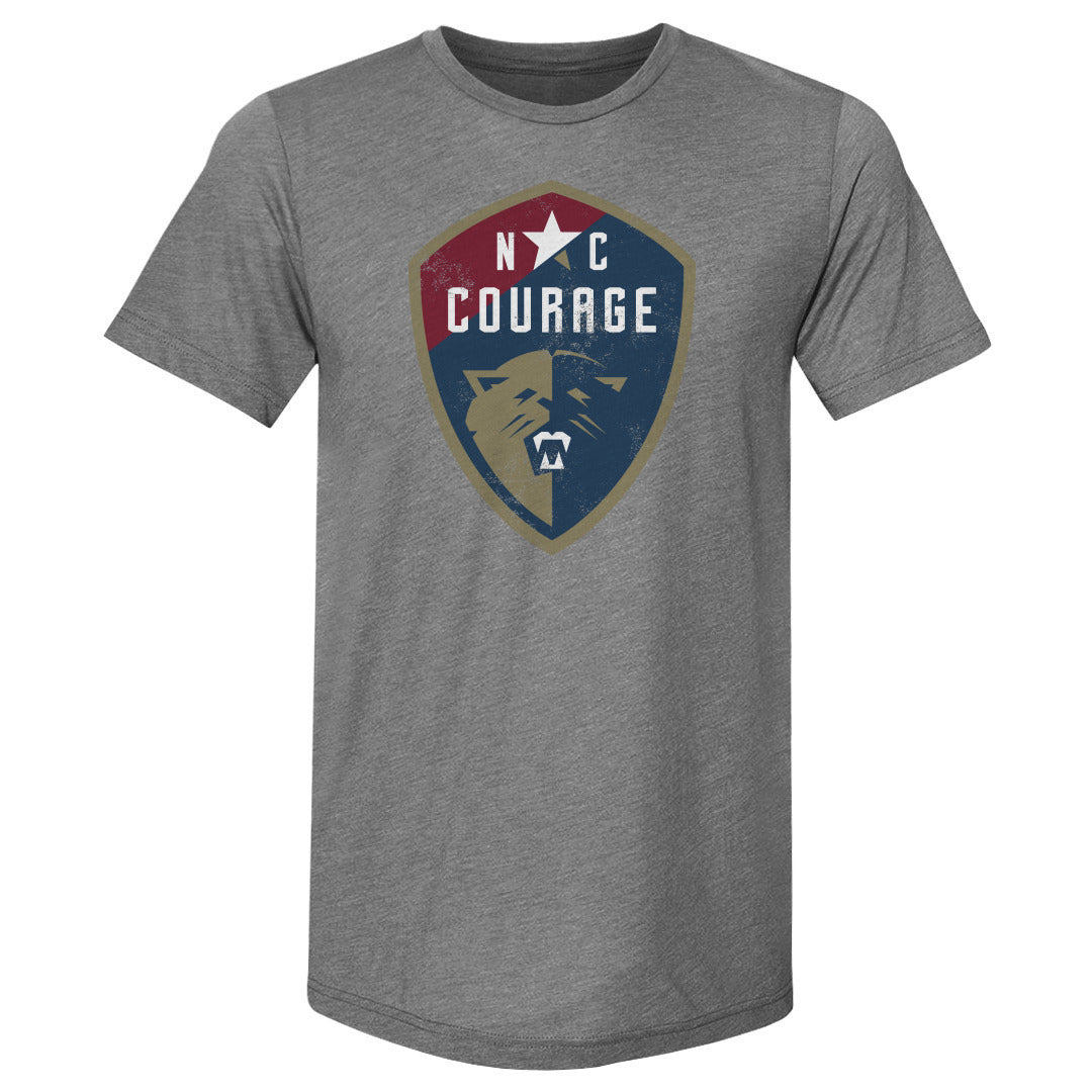 Unisex NC Courage Vintage Primary Logo Slim-Fit Tee