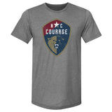 Unisex NC Courage Vintage Primary Logo Slim-Fit Tee