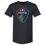 Unisex NC Courage Vintage Primary Logo Slim-Fit Tee
