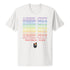 Unisex Angel City FC Pride Repeat White Tee - Front View