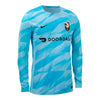 Unisex Nike 2024 Angel City FC Replica Blue Goalkeeper Jersey - Angled Right View