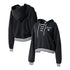Women's Chicago Red Stars WEAR Cropped Black Hoodie - Front View