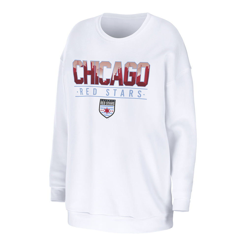 Chicago Red Stars Youth Black Crewneck Sweatshirt