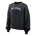 Women's Nike Chicago Red Stars Status Black Crewneck - Front View