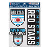 WinCraft Chicago Red Stars 3-Pack Stickers