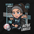 Unisex NJ/NY Gotham Rose Lavelle Chibi Black Tee