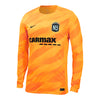 Unisex Nike 2024 NJ/NY Gotham FC Replica Orange Goalkeeper Jersey - Angled Left View