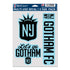 WinCraft NJ/NY Gotham 3-Pack Stickers - Front View