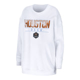 Women's Houston Dash WEAR White Crewneck - Front View