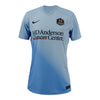 Women's Nike 2024 Houston Dash Secondary Space City Blue Replica Jersey - Front View