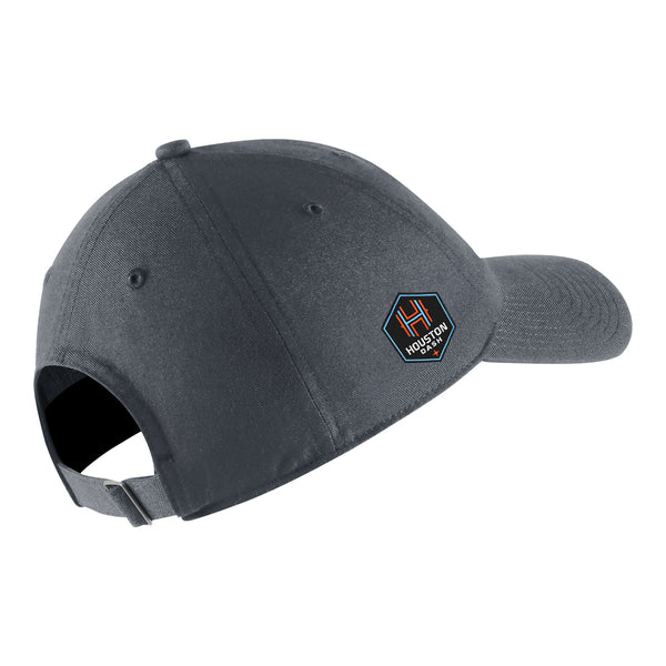 Adult Nike Houston Dash Grey Campus Hat  -Back View