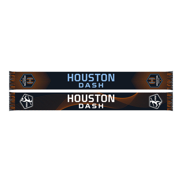 NWSL 2024 Draft Houston Dash Black Scarf - Front View