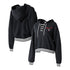 Women's KC Current WEAR Cropped Black Hoodie - Front View