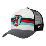 Unisex KC Current  Nike Grey Striped Trucker Hat