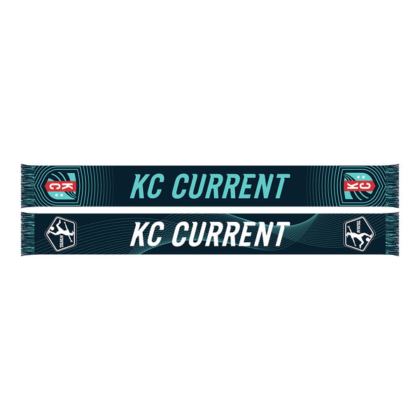 NWSL 2024 Draft KC Current Navy Scarf - Front View